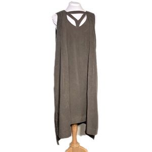 Lotus Eaters Greek Designer Made of Tencel (Recycled Materials) Brown Dress SZ L